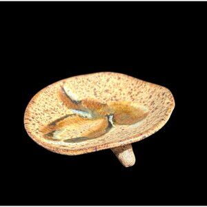 Vintage Tri-Legged Art Pottery Stoneware Trinket Dish Pottery Unique Earthenware